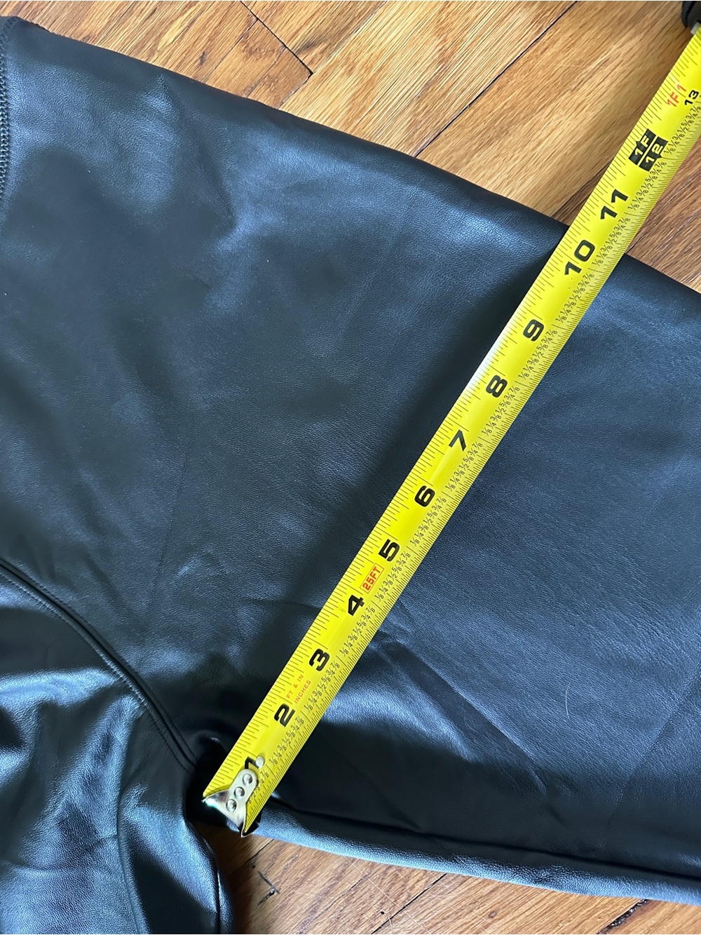 Nordstrom Black Faux-Leather Leggings women’s L - Picture 3 of 7